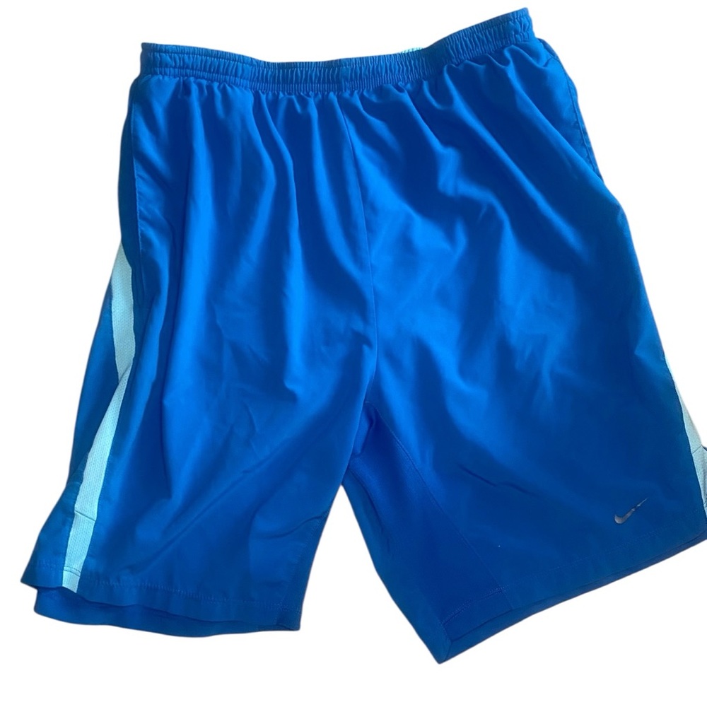 Nike Dri-FIT Blue Athletic Shorts Men’s Medium Lined Training Gym Activewear